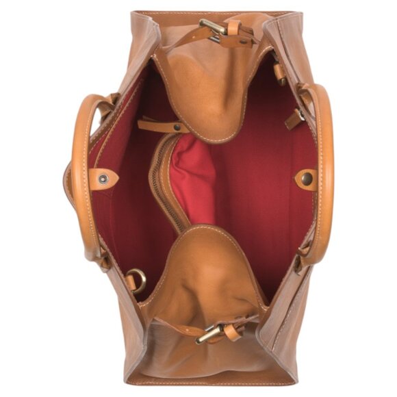 CAVALCANTI Made In Italy Leather Top Handle Belted Satchel - Picture 2 of 5